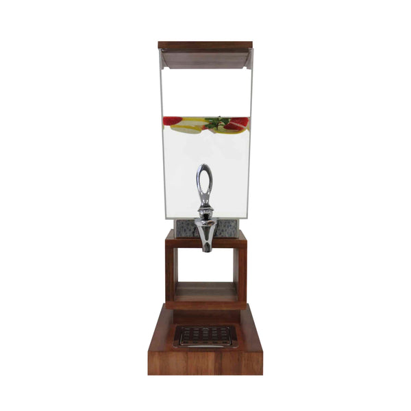 Smith & Hubble Elevate SH-ELSCJ16-W | Cold Beverage Dispenser | Rich Walnut Colour | Timber Base | Acrylic Chamber