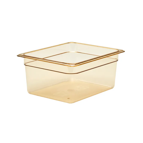Cambro 26HP150 I GN 1/2 H-Pan High Heat Food Pans 150 mm Deep I 8.9L I Amber I Case of 6