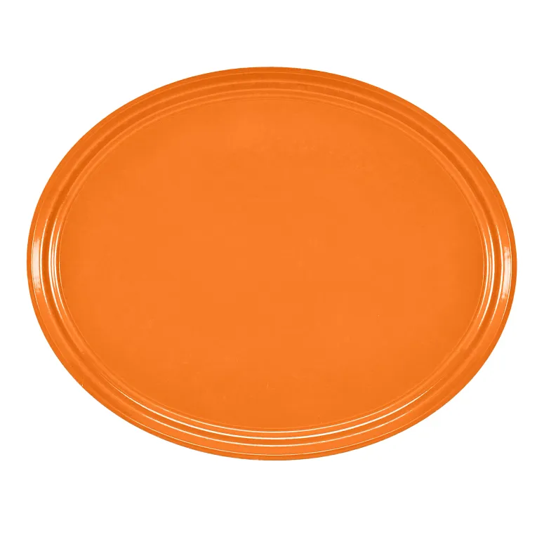 Cambro 2700222 I Camtray Oval Tray I 560x685mm I Orange Pizazz I Case of 6