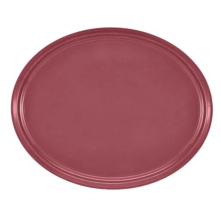 Cambro 2700410 I Camtray Oval Tray I 560x685mm I Raspberry Cream I Case of 6