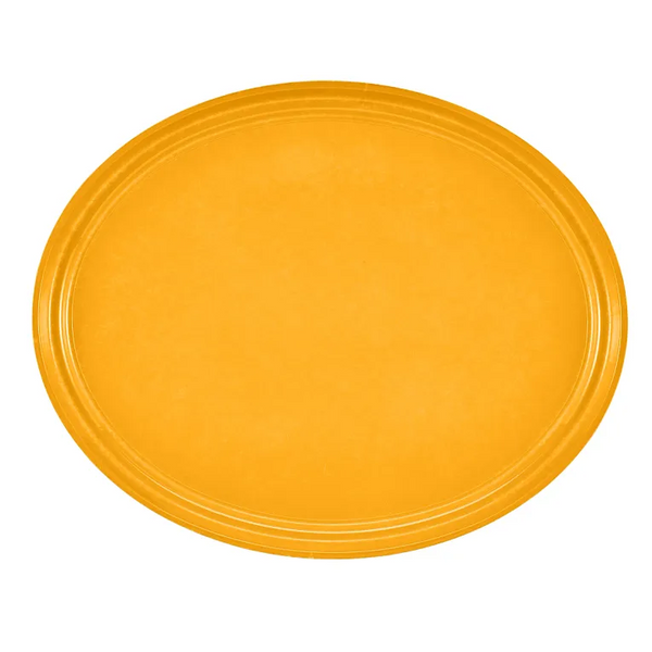 Cambro 2700504 I Camtray Oval Tray I 560x685mm I Mustard I Case of 6