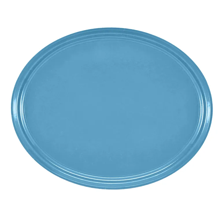 Cambro 2700518 I Camtray Oval Tray I 560x685mm I Robin Egg Blue I Case of 6