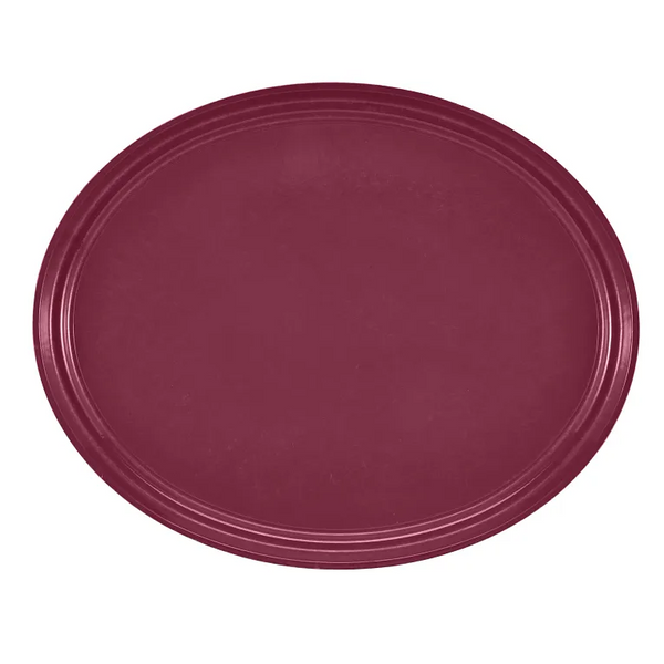 Cambro 2700522 I Camtray Oval Tray I 560x685mm I Burgundy Wine I Case of 6