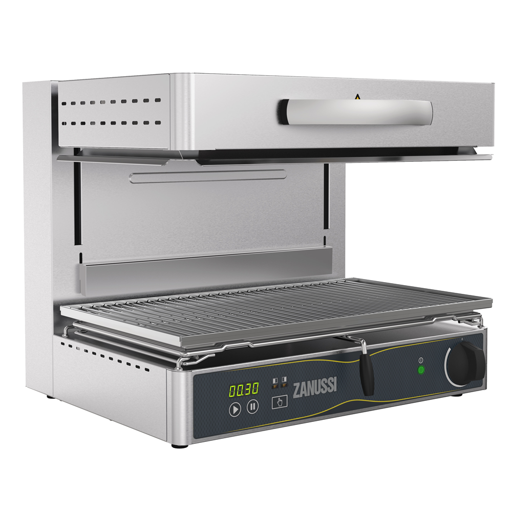 Zanussi 283019 EVO700 Electric 600mm 3 Open Sides Salamander with Plate Detection