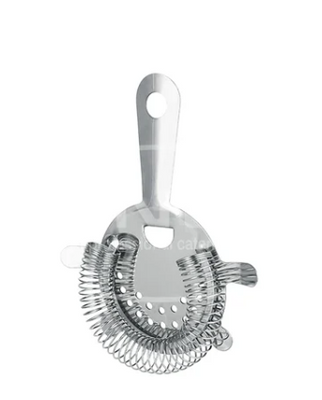 3Inox 284802 I Stainless Steel I Cocktail Strainer I Hawthorne Strainer