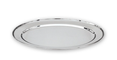 3Inox 295303 I Platter I Serving Platters I Stainless Steel Platter I Oval Stainless Steel Platter