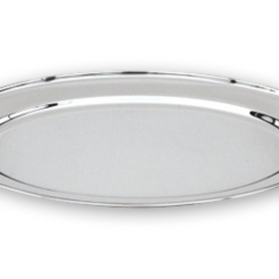 3Inox 295306 I Serving Tray I Oval Platter I Oval Serving Platter I S/S 450x310mm