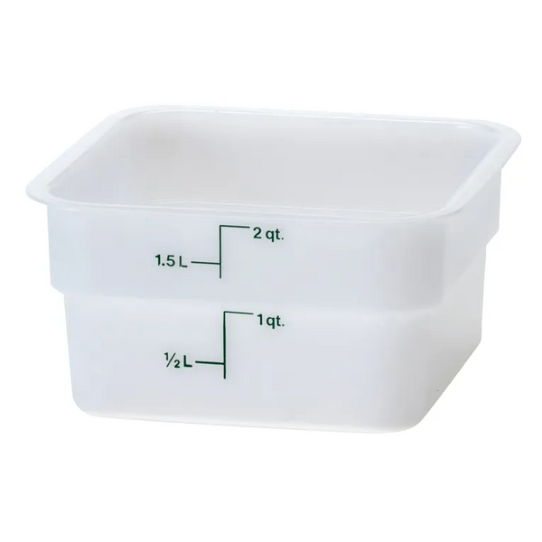 Cambro 2SFSP I Camwear Polyethylene Containers - 1.9 L I Case of 6