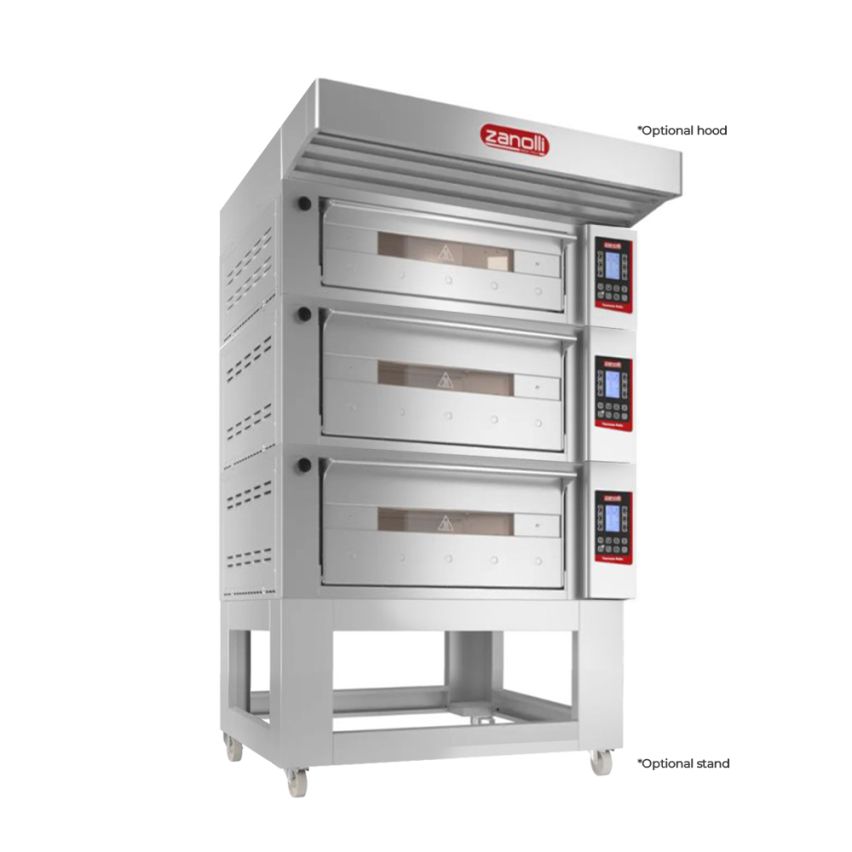 Zanolli I POM2E06A-2+POM2E04A-1 I Zanolli Teorema Polis I Deck Bakery Oven I Electric Deck Ovens I 3 I Deck Oven I Commercial Pizza Oven