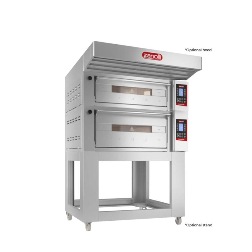 Zanolli I POM2E06A-1+POM2E04A-1 I Zanolli Teorema Polis I Double I Deck Bakery Oven I Electric Deck Ovens I Deck Oven I Double Deck Commercial Pizza Oven