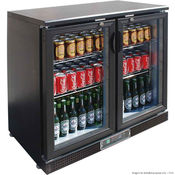 F.E.D SC248G I Double Doors Drink Cooler I Self Closing Door I Bar Cooler