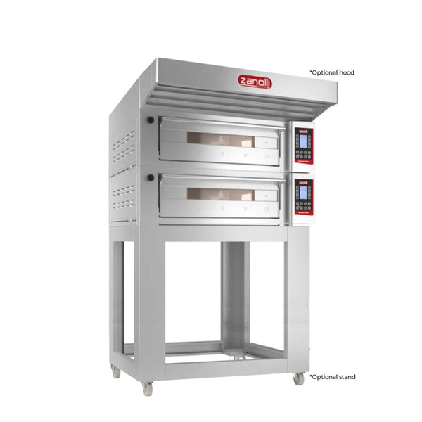 Zanolli POM2E04A-2 Teorema Polis 2 Tray Double Bakery Deck Oven