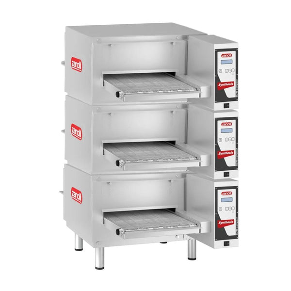 Zanolli 2SV4206B-3 Synthesis 16 Inch Compact Electric Impingement Conveyor Oven Triple Stack Configuration
