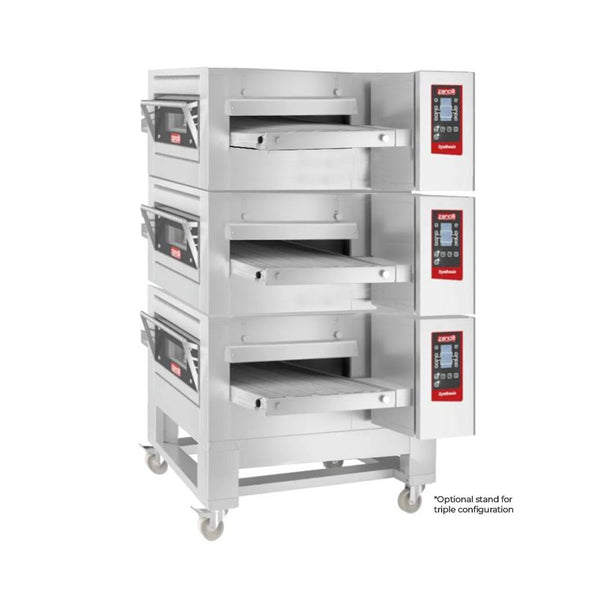 Zanolli 2SV4404C-3 Synthesis 20 Inch Electric Impingment Conveyor Oven Triple Stack Configuration