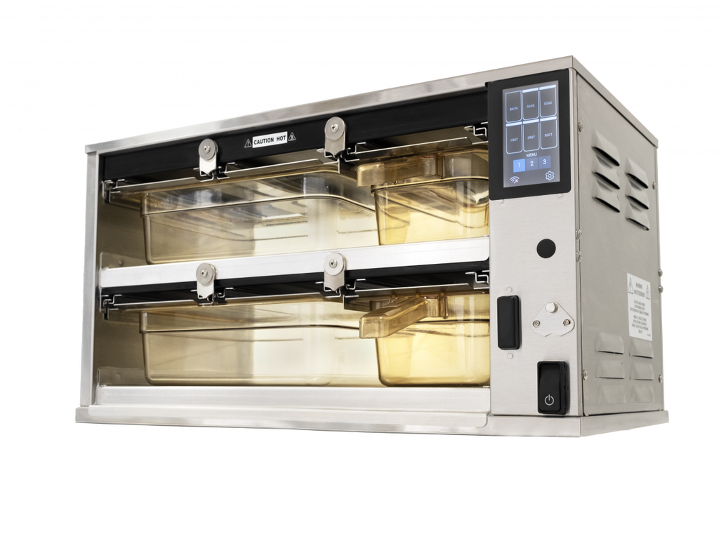 Duke RFHU-23-FL034GM | Hot Holding Cabinet | 2 High 3 Wide | 100mm Deep | 6 Pans