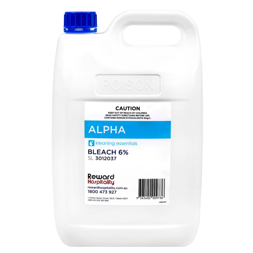 Alpha Bleach 6% 5L Kleaning Essentials