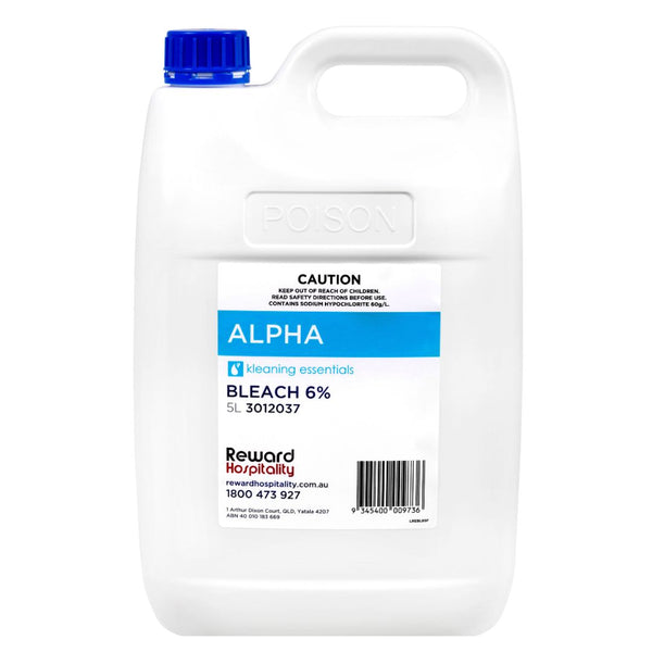 Alpha Bleach 6% 5L Kleaning Essentials