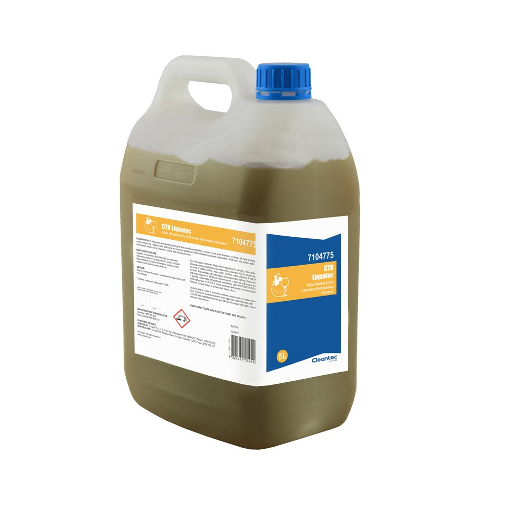 CTR Liquatec Chlorinated Warewashing Detergent 5L Ecolab