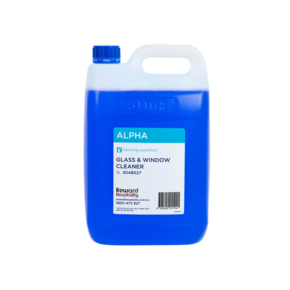 Alpha Glass & Window Cleaner 5L Kleaning Essentials