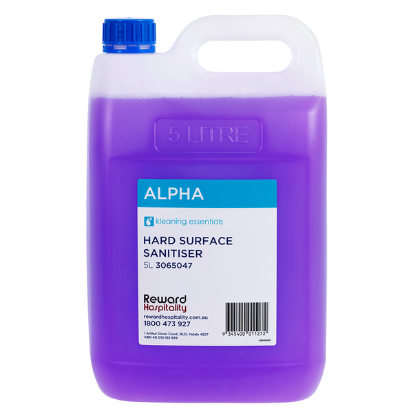Alpha Hard Surface Sanitiser 5L Kleaning Essentials