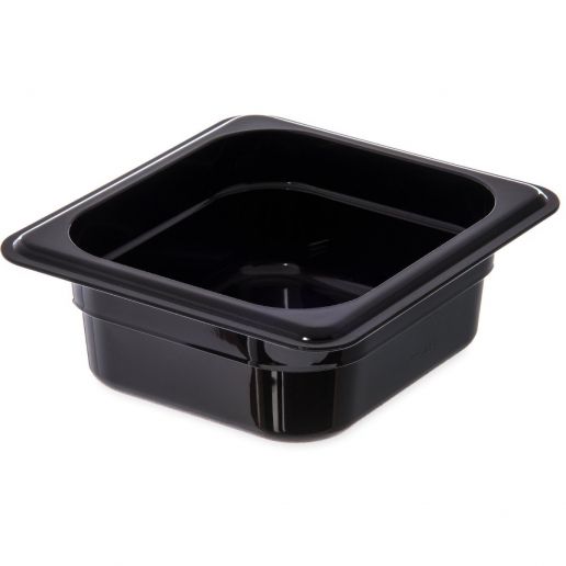 Carlisle 3068303 | StorPlus™ Polycarbonate Food Pan 1/6 Size | 65mm Deep | Black | 0.95L | Case of 6
