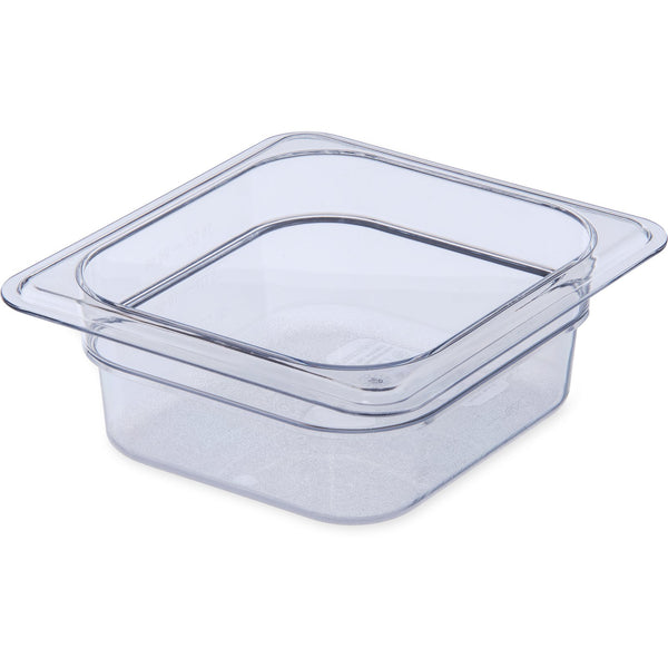 Carlisle 3068307 | StorPlus™ Polycarbonate Food Pan 1/6 Size | 65mm Deep | Clear | 0.95L | Case of 6