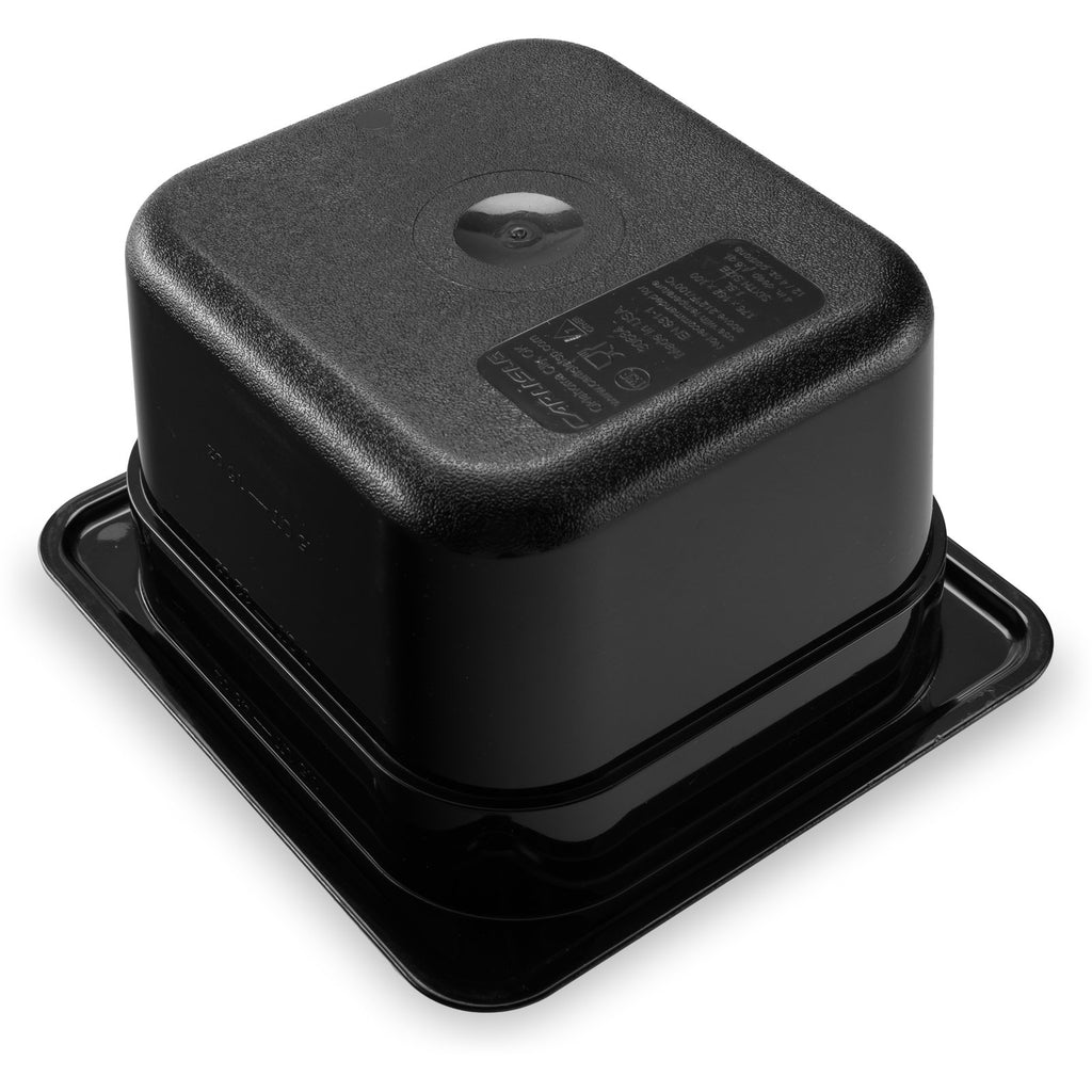 Carlisle 3068403 | StorPlus™ Polycarbonate Food Pan 1/6 Size | 100mm Deep | Black | 1.9L | Case of 6
