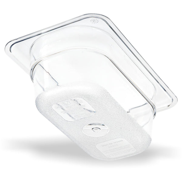 Carlisle 3068607 | StorPlus™ Polycarbonate Food Pan 1/9 Size | 65mm Deep | Clear | 0.68L | Case of 6