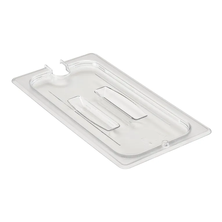 Cambro 30CWCHN135 I Camwear GN 1/3 Notched Cover With Handle I Clear I Case of 6