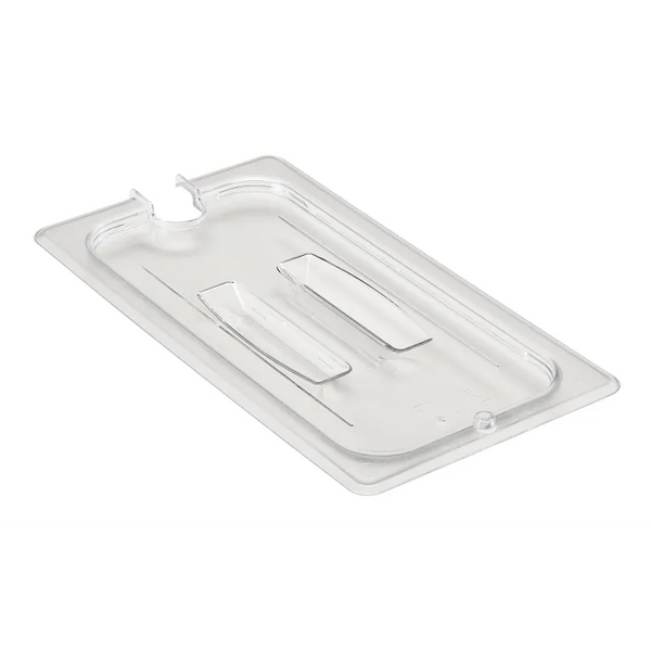 Cambro 30CWCHN135 I Camwear GN 1/3 Notched Cover With Handle I Clear I Case of 6
