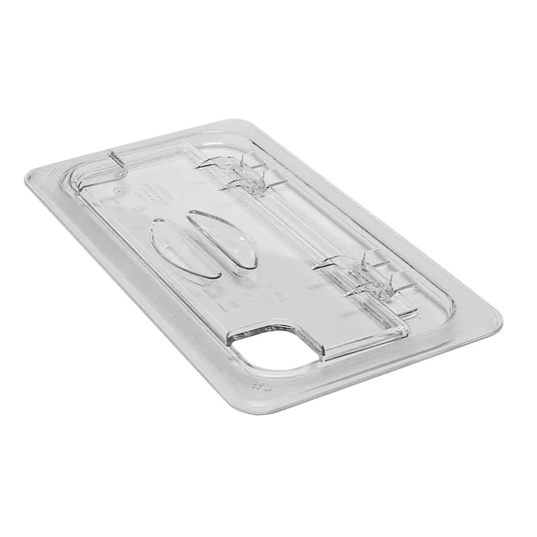 Cambro 30CWLN135 I Camwear GN 1/3 Notched FlipLids I Clear I Case of 6