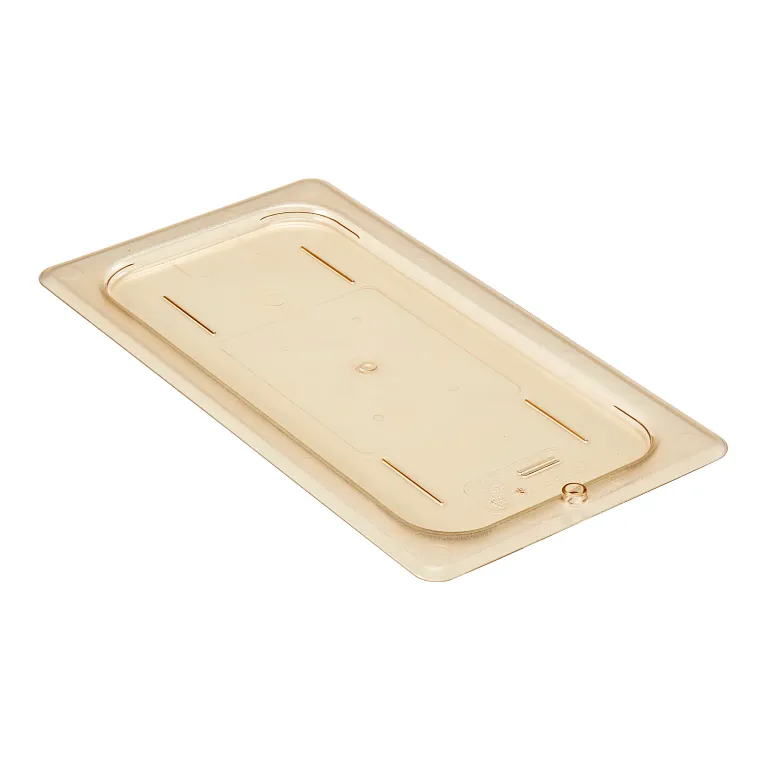Cambro 30HPC150 I GN 1/3 High Heat H-Pan Lids I Flat Cover I Amber I Case of 6