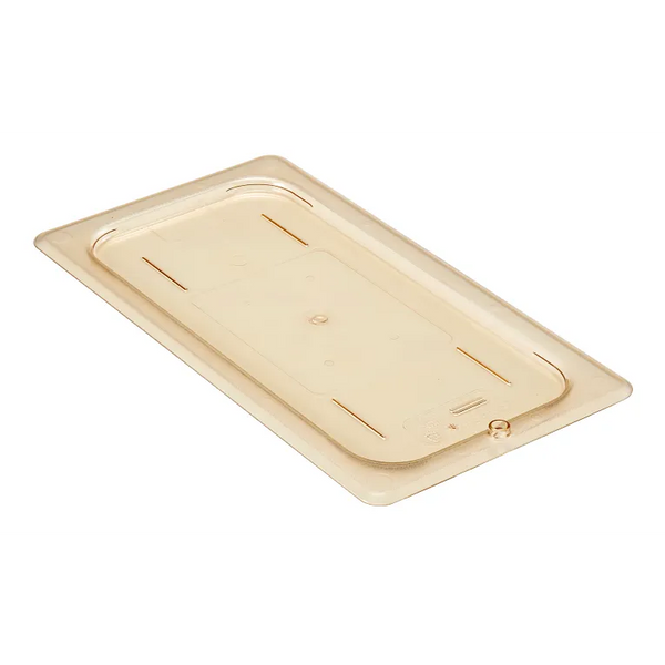 Cambro 30HPC150 I GN 1/3 High Heat H-Pan Lids I Flat Cover I Amber I Case of 6