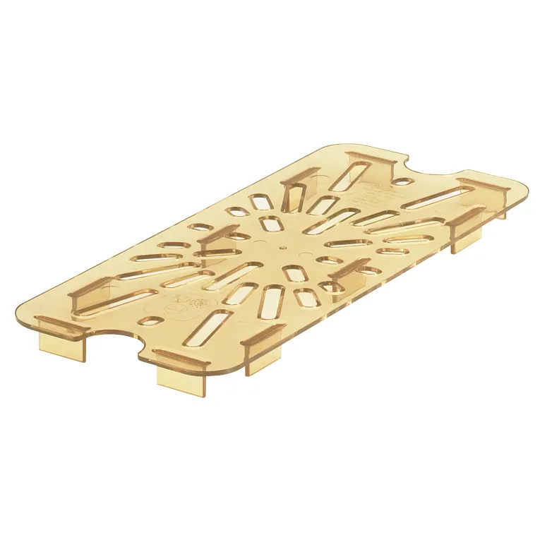 Cambro 30HPD150 I GN 1/3 H-Pan High Heat Drain Shelves I Amber I Case of 6