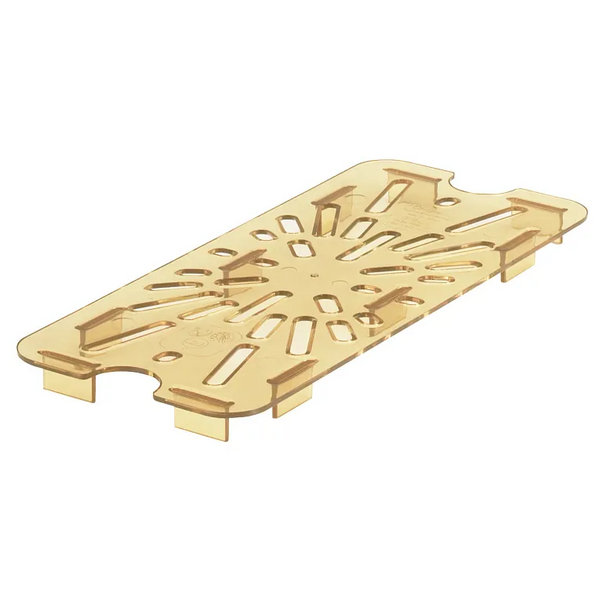 Cambro 30HPD150 I GN 1/3 H-Pan High Heat Drain Shelves I Amber I Case of 6