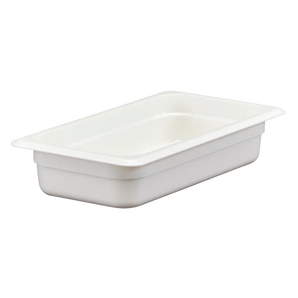 Cambro 32CW148 I Camwear GN 1/3 Food pan 65 mm Deep I 2.4L I White I Case of 6
