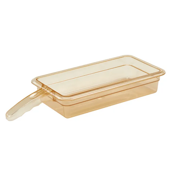 Cambro 32HP1HU150 I GN 1/3 H-Pan™ High Heat Food Pan With Single Handle I Amber I Case of 6