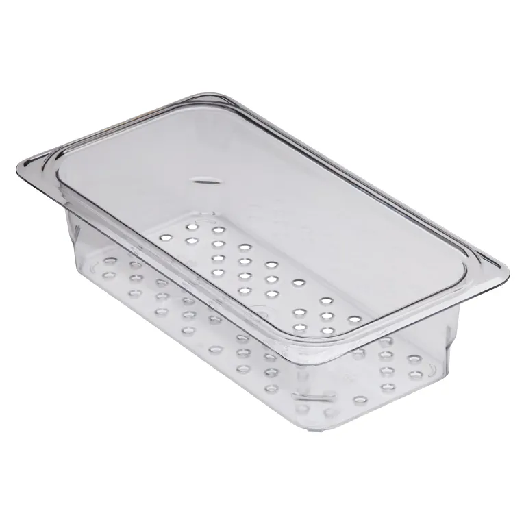 Cambro 33CLRCW I Camwear GN 1/3 Colander Food Pans 76 mm Deep I Clear I Case of 6