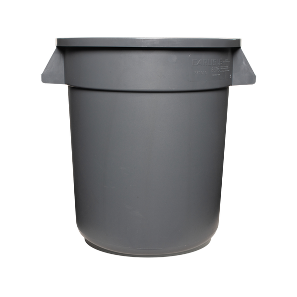 Carlisle 34101023 | Bronco™ Round Waste Bin Trash Container | 37 Litre | Gray | Case of 6
