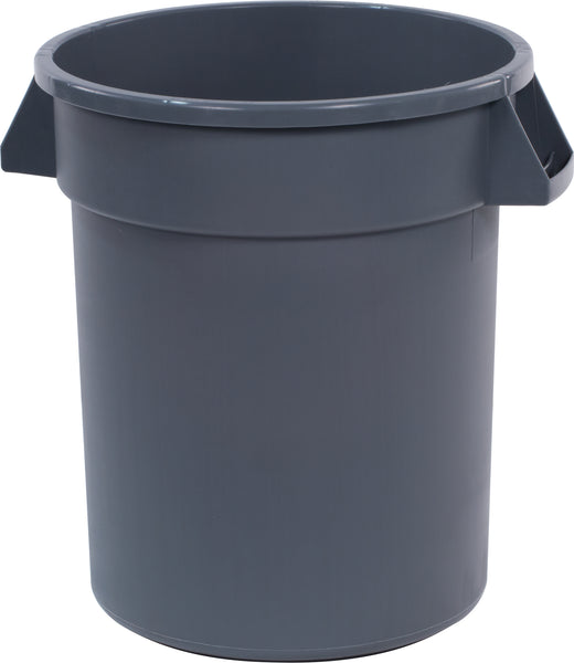 Carlisle 34102023 | Bronco™ Round Waste Bin Trash Container | 75 Litre | Grey | Case of 6