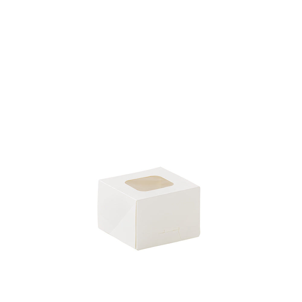Window Donut Box White 99x99x70mm Detpak