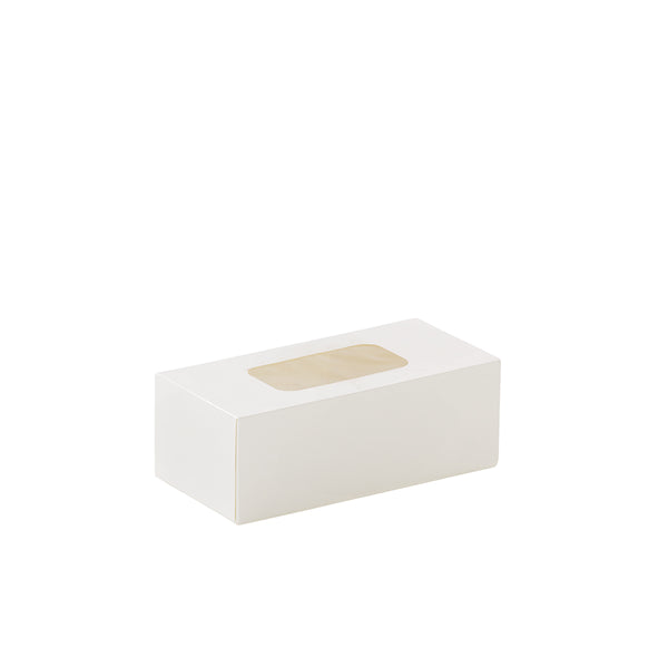 Window Donut Box White 198x198x70mm Detpak