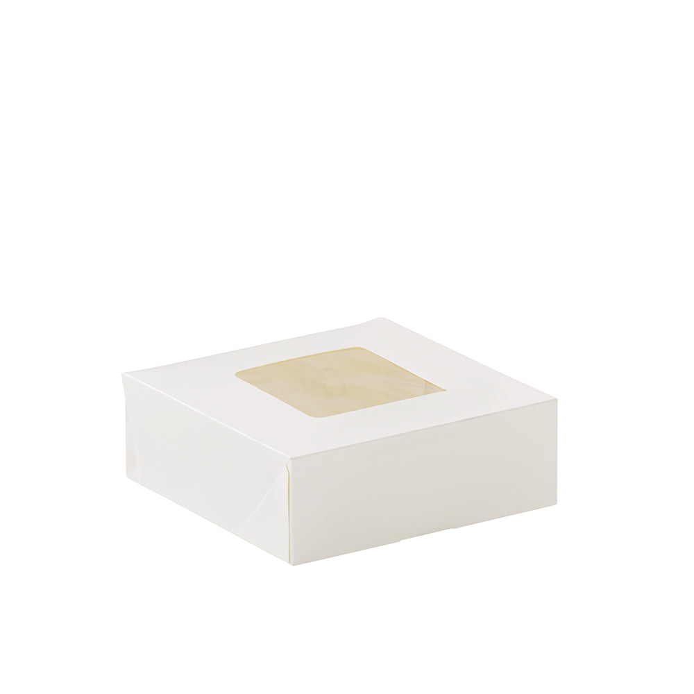 Window Donut Box White 200x200x70mm Detpak