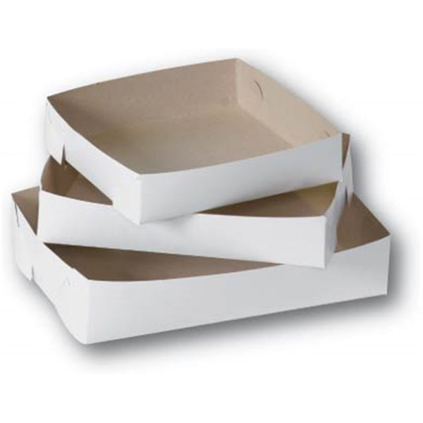 Board Cake Tray White Medium 215x150x50mm Envirochoice