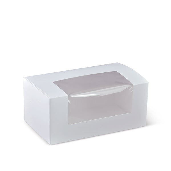 Window Patisserie Box White 180x110x80mm Detpak