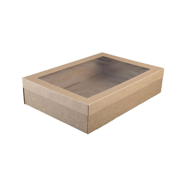 Catering Box Kraft Brown Medium 359x252x80mm BetaCater