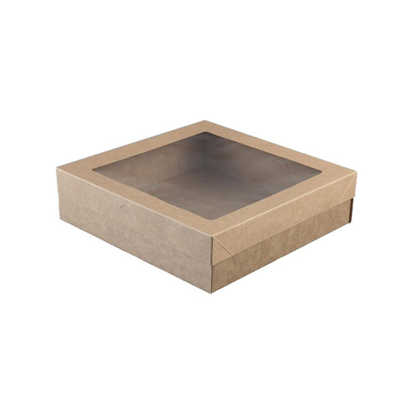 Catering Box Kraft Brown Small 225x225x60mm BetaCater