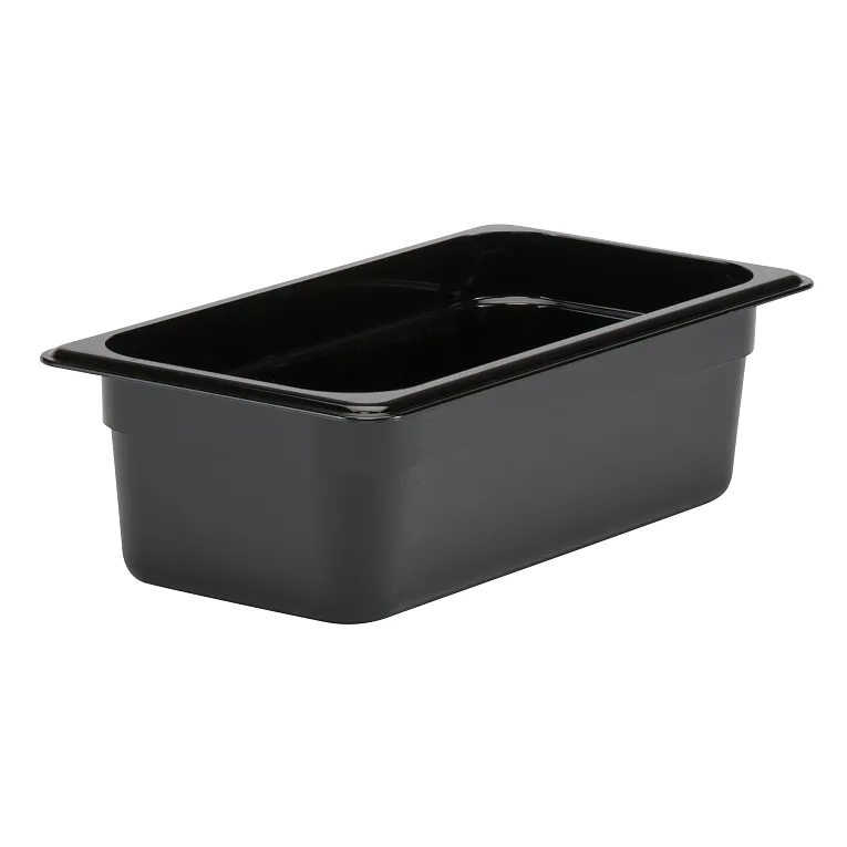 Cambro 34CW110 I Camwear GN 1/3 Food pan 100 mm Deep I 3.6L I Black I Case of 6