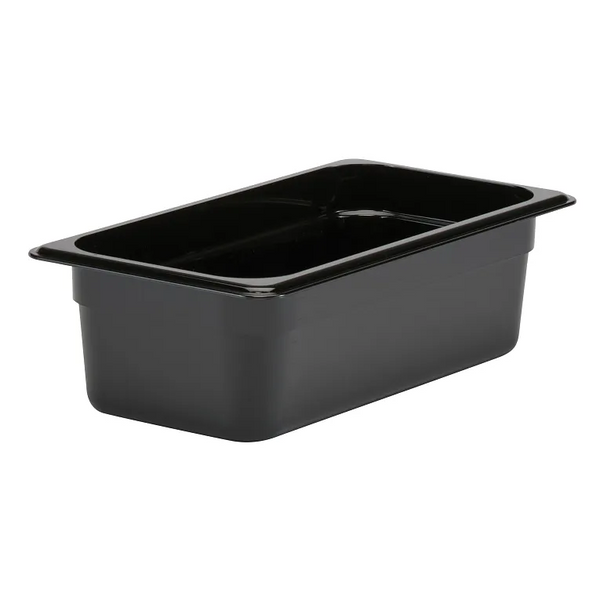 Cambro 34CW110 I Camwear GN 1/3 Food pan 100 mm Deep I 3.6L I Black I Case of 6