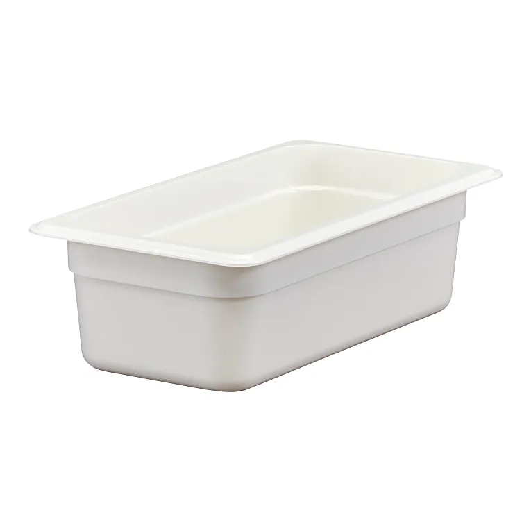 Cambro 34CW148 I Camwear GN 1/3 Food pan 100 mm Deep I 3.6L I White I Case of 6